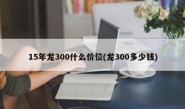 15年龙300什么价位(龙300多少钱)
