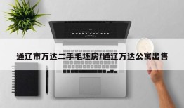 通辽市万达二手毛坯房/通辽万达公寓出售