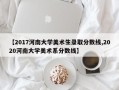 【2017河南大学美术生录取分数线,2020河南大学美术系分数线】