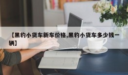 【黑豹小货车新车价格,黑豹小货车多少钱一辆】