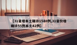 【31省增本土确诊1540例,31省份增确诊55例本土42例】