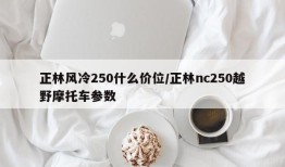 正林风冷250什么价位/正林nc250越野摩托车参数