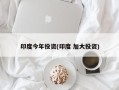 印度今年投资(印度 加大投资)