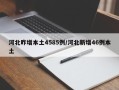 河北昨增本土4585例/河北新增46例本土