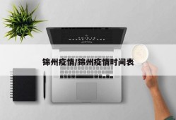 锦州疫情/锦州疫情时间表