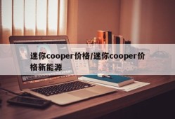 迷你cooper价格/迷你cooper价格新能源