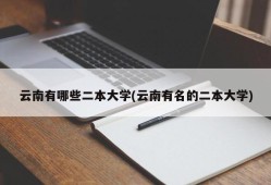 云南有哪些二本大学(云南有名的二本大学)