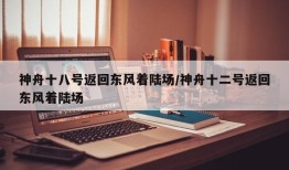 神舟十八号返回东风着陆场/神舟十二号返回东风着陆场