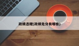 政绩违规(政绩处分有哪些)