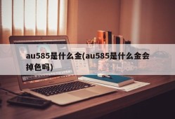 au585是什么金(au585是什么金会掉色吗)